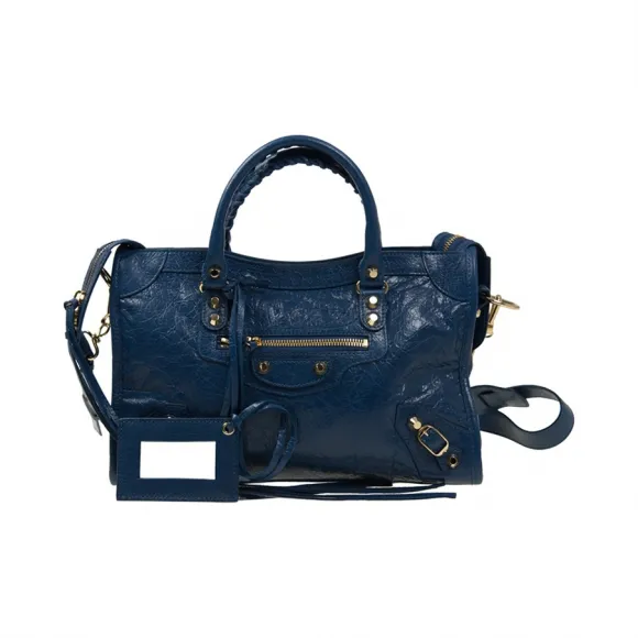 巴黎世家/Balenciaga 蓝色 羊皮 手提包 431621-D94JG-4222