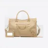 巴黎世家/Balenciaga Classic Metallic Edge City S - BEIGE LATTE | 女士Metallic Edge 手提包 432831-AQ41G-2965