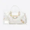 巴黎世家/Balenciaga Classic Metallic Edge City S - 白色 | 女士Metallic Edge 手提包 432831-AQ41G-9060