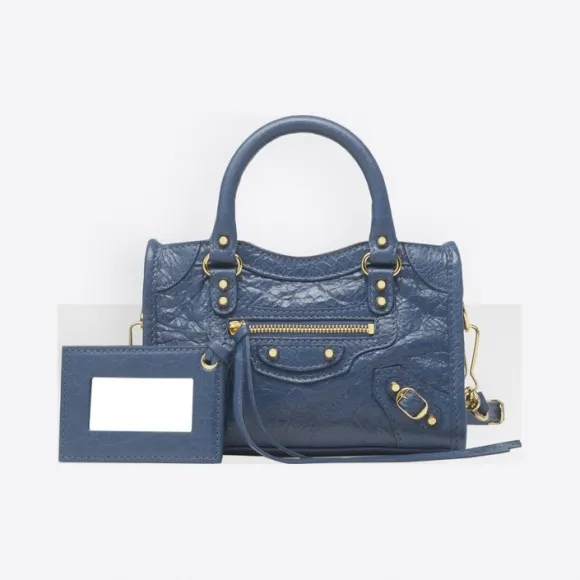 巴黎世家/Balenciaga - DEEP BLUE | 女士全新Classic City 手袋 453205-D94JG-4222