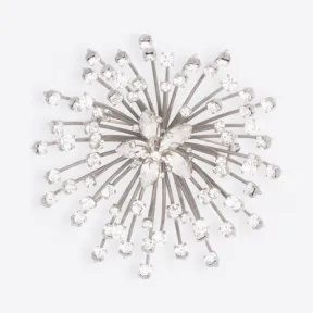 巴黎世家/Balenciaga Cristobal饰钉胸针 - 钯色 | 女士Brooch Jewelry 479142-TZ95S-0926