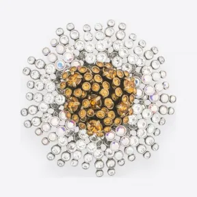 巴黎世家/Balenciaga Cristobal羽饰胸针 - PALLADIUM / GOLD | 女士Brooch Jewelry 479146-TZ95Y-8193