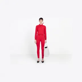 巴黎世家/Balenciaga 慢跑上衣 - 红色 | 女士上衣 480005-TTK21-6400