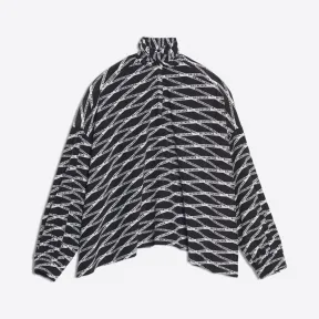 巴黎世家/Balenciaga ‎女士‎ ‎灰色 ‎ ‎字母印花垂感短上衣 ‎ | Balenciaga 482308-TDL38-1240