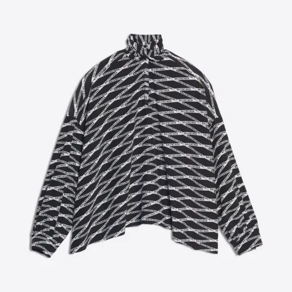 巴黎世家/Balenciaga ‎女士‎ ‎灰色 ‎ ‎字母印花垂感短上衣 ‎ | Balenciaga 482308-TDL38-1240