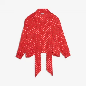 巴黎世家/Balenciaga 白色/红色 波点短上衣 38855345gh