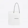 巴黎世家/Balenciaga ‎男士‎ ‎White / Black ‎ ‎竖版大号购物袋 ‎ | Balenciaga 482543-0AI1N-9060