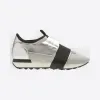 巴黎世家/Balenciaga 女士 银色 Race跑步鞋 | Balenciaga 490661-W05G5-8100
