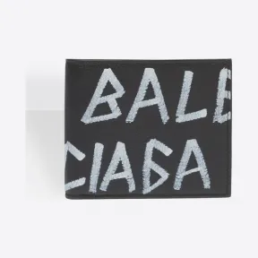 巴黎世家/Balenciaga ‎男士‎ ‎白色/黑色 ‎ ‎方形便携零钱包 ‎ | Balenciaga 510476-0EE12-1080