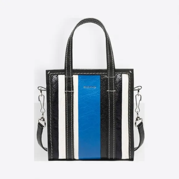 巴黎世家/Balenciaga ‎女士‎ ‎白色/ 黑色/ 蓝色 ‎ ‎Bazar超小号购物包 ‎ | Balenciaga 513989-DE9BN-6460