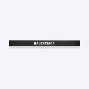 巴黎世家/Balenciaga ‎女士‎ ‎白色/黑色 ‎ ‎日常Logo皮带 ‎ | Balenciaga 518417-DLQ0N-1080