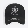 巴黎世家/Balenciaga Black / White 世界粮食计划署联名款棒球帽 46602895gr