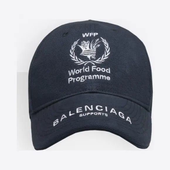 巴黎世家/Balenciaga ‎男士‎ ‎BLUE / WHITE ‎ ‎世界粮食计划署联名款棒球帽 ‎ | Balenciaga 540013-410B7-4177