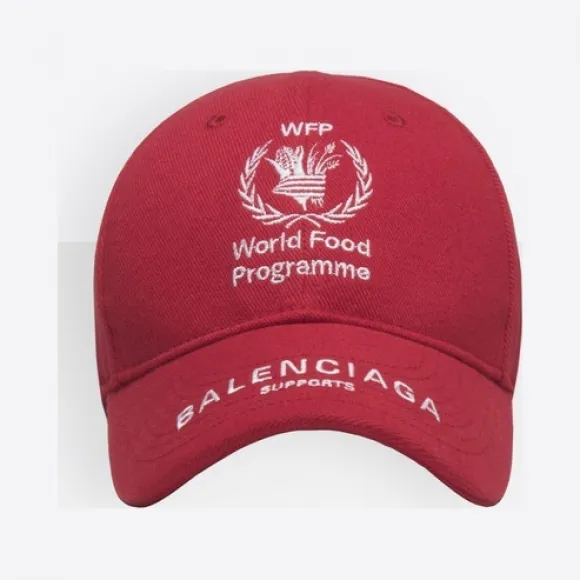 巴黎世家/Balenciaga ‎男士‎ ‎白色/红色 ‎ ‎世界粮食计划署联名款棒球帽 ‎ | Balenciaga 540013-410B7-6477