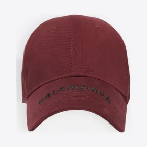 巴黎世家/Balenciaga ‎男士‎ ‎波尔多红/ 黑色 ‎ ‎Balenciaga Cap ‎ | Balenciaga 541400-410B7-6160