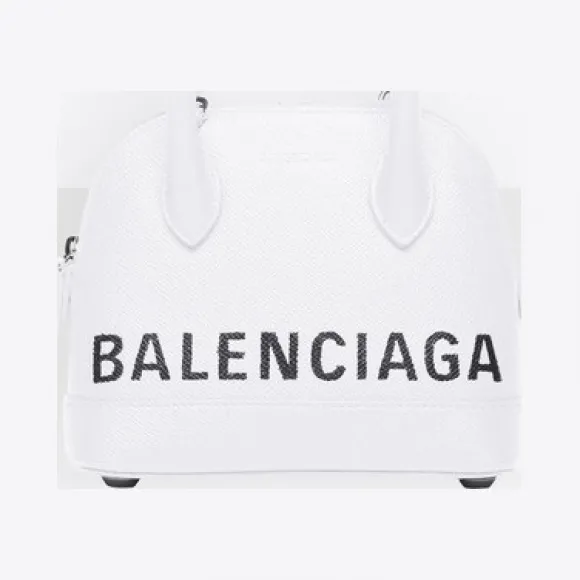 巴黎世家/Balenciaga White / Black 超小号Ville手提包 45473678ki