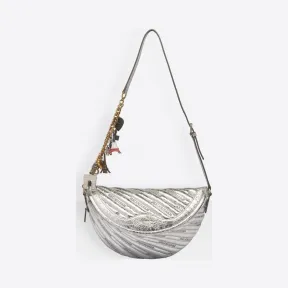 巴黎世家/Balenciaga ‎女士‎ ‎GRIS ARGENT ‎ ‎金属光泽超小号礼品袋 ‎ | Balenciaga 551550-0GT23-1414