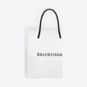 巴黎世家/Balenciaga White / Black 加小号手提购物袋 45444777fs