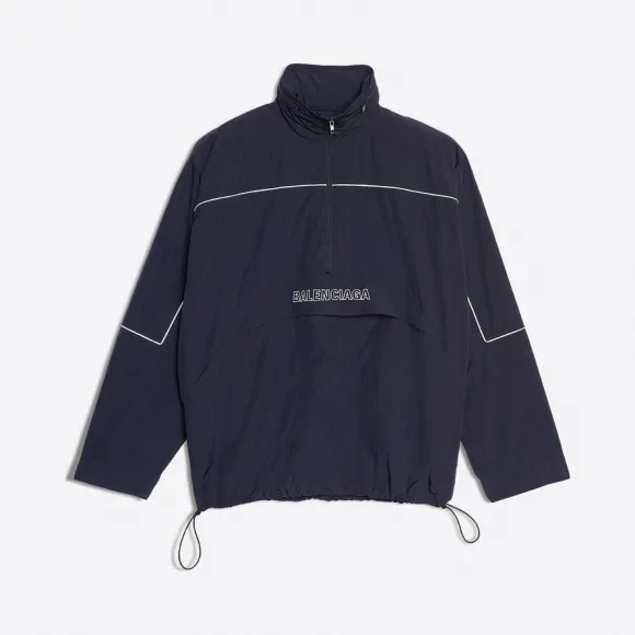 巴黎世家/Balenciaga ‎男士‎ ‎海军蓝色 ‎ ‎80年代防风外套 ‎ | Balenciaga 556229-TDO05-8065