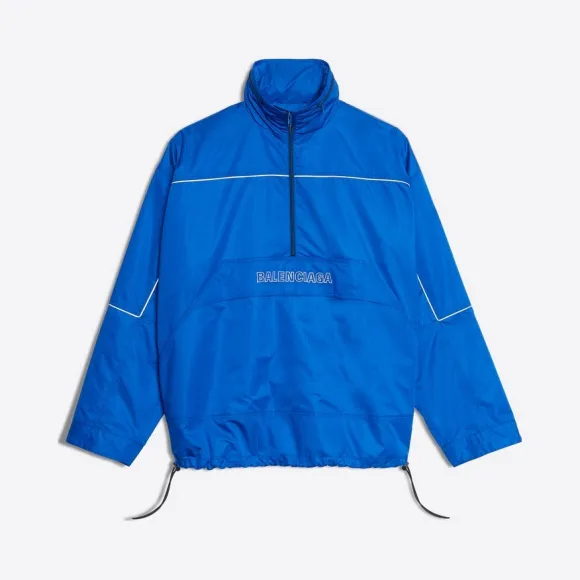 巴黎世家/Balenciaga ‎男士‎ ‎靛蓝色 ‎ ‎八零年代防风外套 ‎ | Balenciaga 556229-TYD33-4210