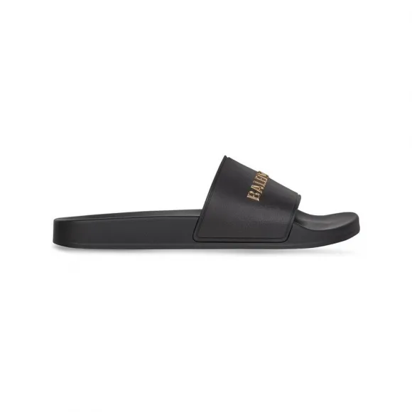 巴黎世家/Balenciaga Women's Pool Slide Sandal in Black 565547W1S8C1080
