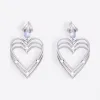 巴黎世家/Balenciaga 银色 心形珍珠耳环 50227066ew