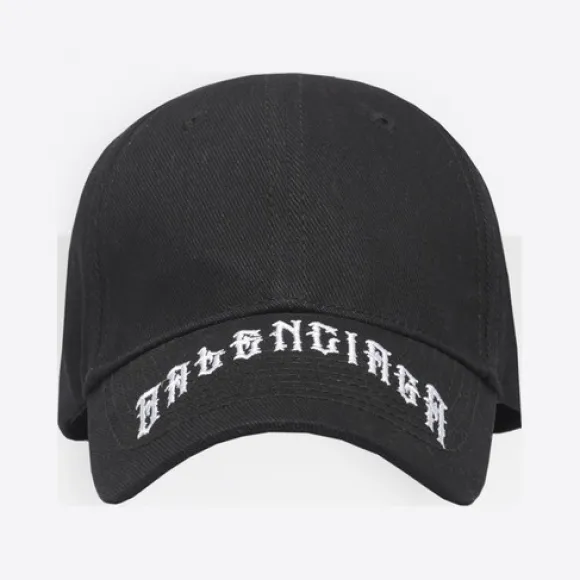 巴黎世家/Balenciaga Black / White Tattoo棒球帽 45454831mr