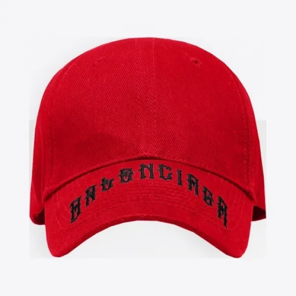 巴黎世家/Balenciaga 红色 / 黑色 Tattoo棒球帽 45454832fa
