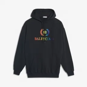 巴黎世家/Balenciaga 黑色 彩虹BB连帽衫 12310075bd