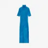 巴黎世家/Balenciaga ‎女士‎ ‎TURQUOISE ‎ ‎合身连衣裙 ‎ | Balenciaga 570830-T5111-4601