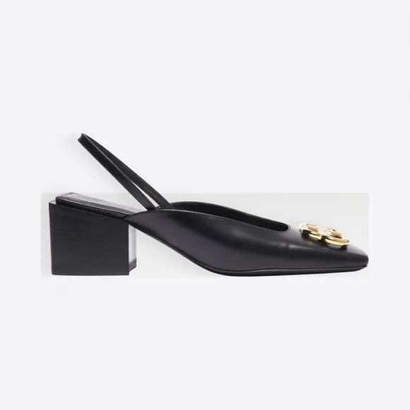 巴黎世家/Balenciaga  Double Square BB露跟高跟鞋 11730237qh