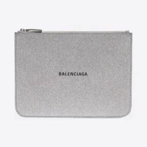 巴黎世家/Balenciaga 银色 Everyday中号闪亮手包 45472084ea