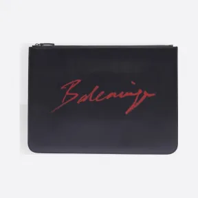 巴黎世家/Balenciaga 黑色 Signature Everyday大号手包 45473929fw