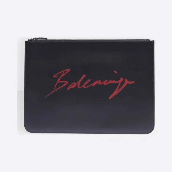 巴黎世家/Balenciaga 黑色 Signature Everyday大号手包 45473929fw