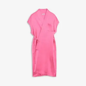 巴黎世家/Balenciaga 玫瑰花瓣 无袖柔道服式连衣裙 49500775ut