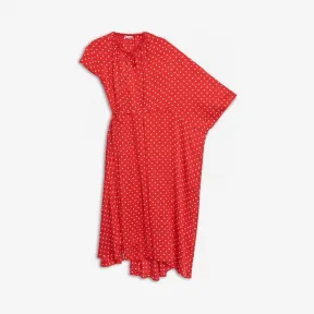 巴黎世家/Balenciaga 白色/红色 侧拉连衣裙 49500778nl