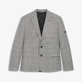 巴黎世家/Balenciaga 白色/黑色 水洗单排扣夹克 41922395uw