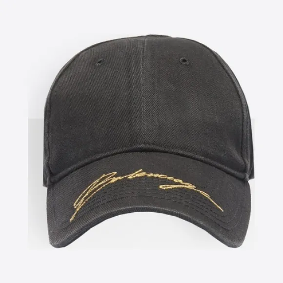 巴黎世家/Balenciaga 自然色 / 黑色 标志棒球帽 45482600lw