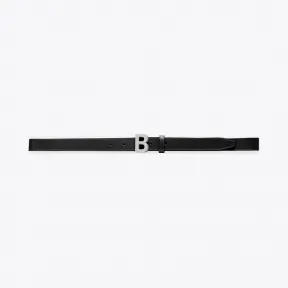 巴黎世家/Balenciaga 黑色 B窄款腰带 22007083nt