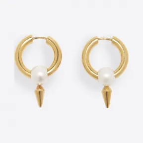 巴黎世家/Balenciaga 女士 FORCE尖刺吊坠耳环 594497TZ78R8338