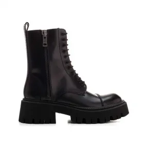 巴黎世家/Balenciaga 黑色 小牛皮/橡胶 中筒靴 615679WA8E91000