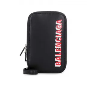 巴黎世家/Balenciaga 黑色 皮革 斜挎包 6181891I3731065