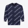 巴黎世家/Balenciaga 女士 满印标识圆领衫 620983T15674177