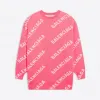 巴黎世家/Balenciaga 女士 满印标识针织衫 620983T15675621