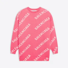 巴黎世家/Balenciaga 女士 满印标识针织衫 620983T15675621