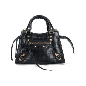 巴黎世家/Balenciaga 黑色 皮革 迷你包 63852423EF11000