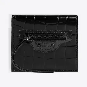 巴黎世家/Balenciaga 女士 NEO CLASSIC翻盖零钱包卡夹 64011115V071000