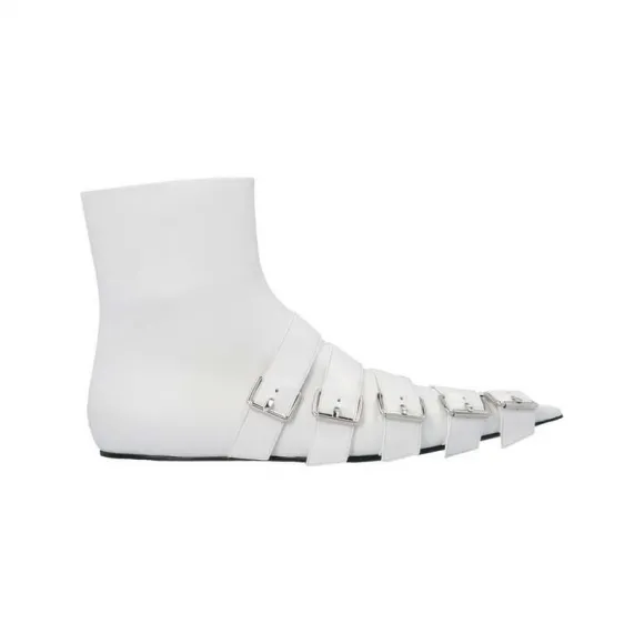 巴黎世家/Balenciaga 白色 100% 小牛皮 踝靴 643140WA8FE9081