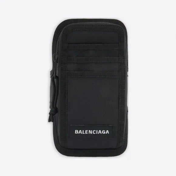 巴黎世家/Balenciaga 男士 Explorer 手臂黑色手机支架 6559472JMM71000