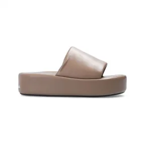 巴黎世家/Balenciaga 灰棕色 100% 皮革 拖鞋 656960WA2M37090